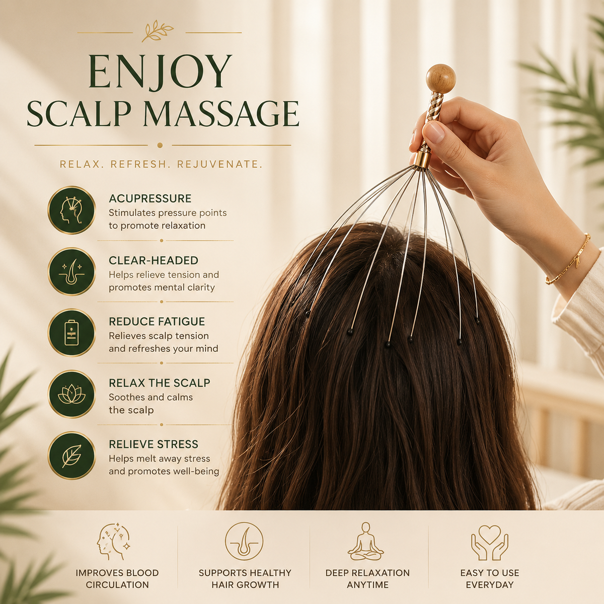 Doelara Scalp Massager | Relax, Stimulate & Revive