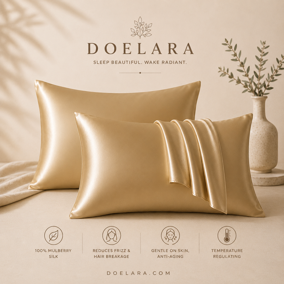 Doelara - Satin Pillowcase | 2PCS