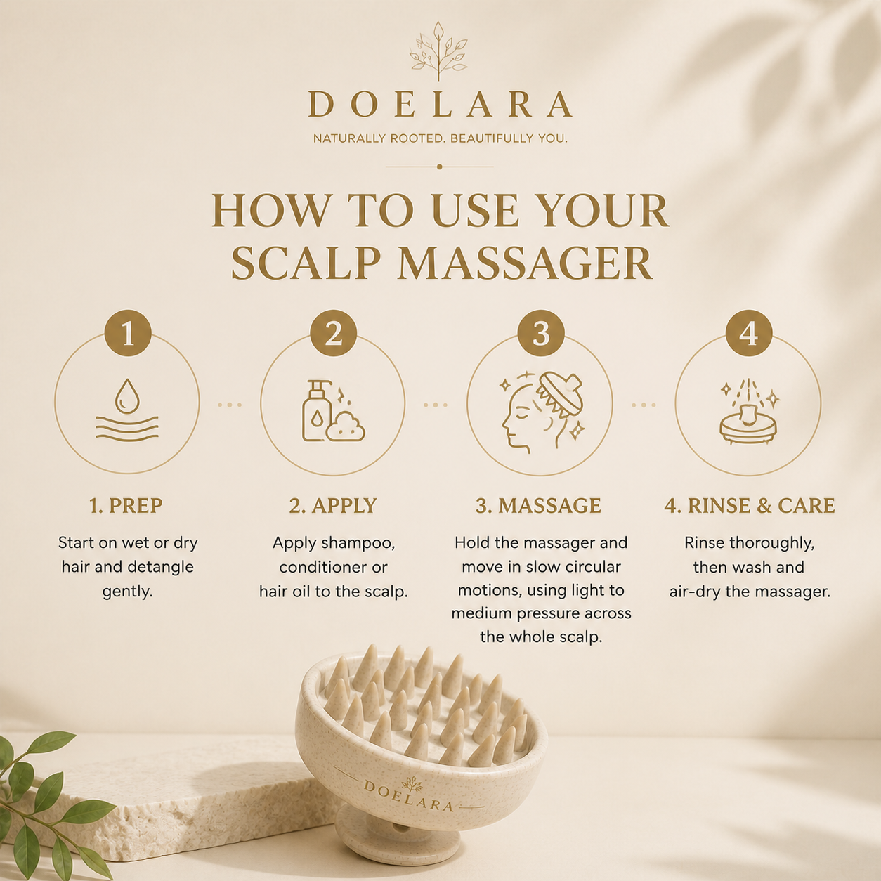 Doelara Scalp Stimulator | Ritual root care