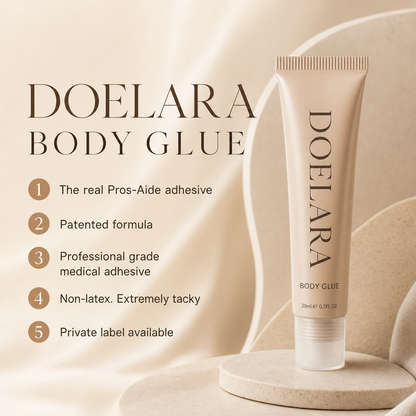 Quick-Drying 20ML Body Adhesive Transparent Non-Slip Body Glue Strong Hold Sweat Resistant Anti-Exposure Adhesive