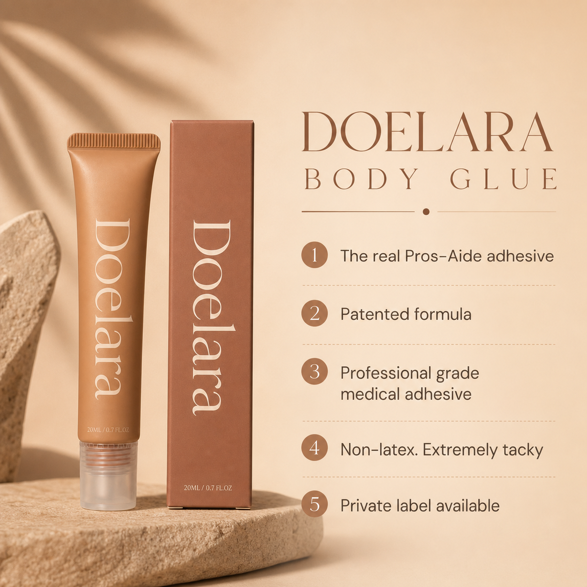 Quick-Drying 20ML Body Adhesive Transparent Non-Slip Body Glue Strong Hold Sweat Resistant Anti-Exposure Adhesive