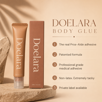 Quick-Drying 20ML Body Adhesive Transparent Non-Slip Body Glue Strong Hold Sweat Resistant Anti-Exposure Adhesive