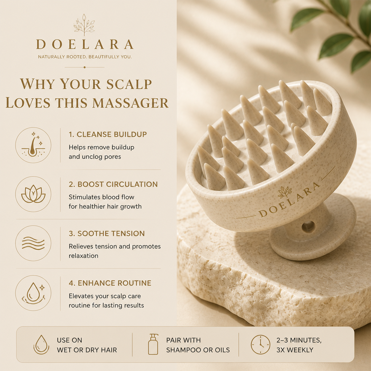 Doelara Scalp Stimulator | Ritual root care